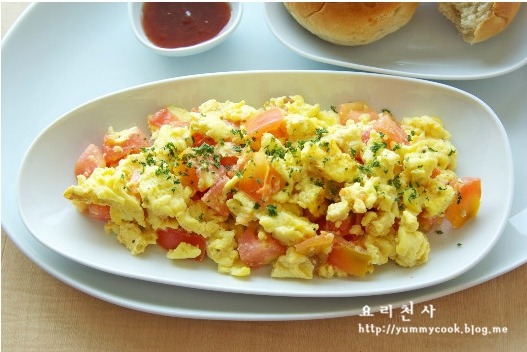 토마토 스크램블에그~~간단영양식 ♬