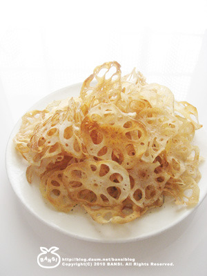 연근칩 --- 고소하고 바삭한 연근과자 만들기 쉬워요~ ^^