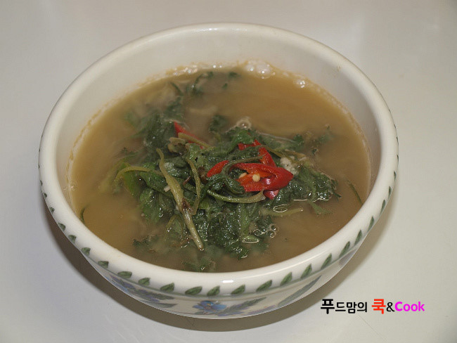 쉽고 맛있게 쑥국끓이는법/쑥국