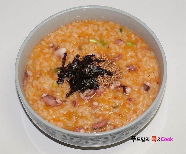 매콤하게 맛있는 낙지김치죽