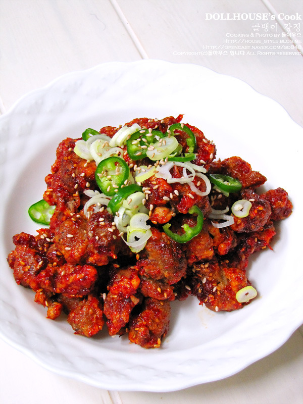 밥반찬 & 술안주로 좋은 골뱅이강정... [골뱅이통조림/맥주안주/골뱅이요리] - 10만개의 레시피, 메뉴판키친 요리판