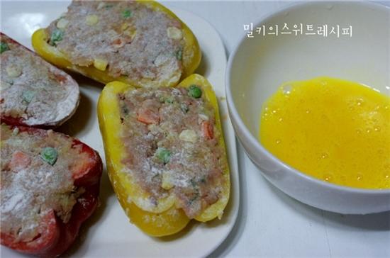 술안주 최고 파프리카 참치전