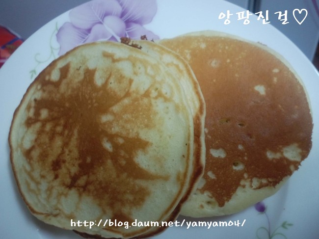 호떡 변장을 한 감쨈을 품은 핫케익~(식사대용,브런치,아이간식)