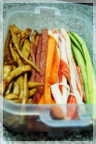 남은 김밥재료 짜투리로 고급초밥을